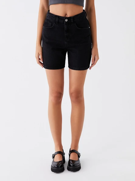 LCW Jeans Siyah Şort - Resim 2