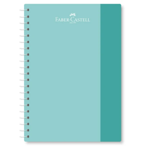 Faber-Castell Defter Spiralli Plastik Kapak Soft 100 Yaprak Kareli (3 Lü Paket) 5075000508000 ürün görseli 1