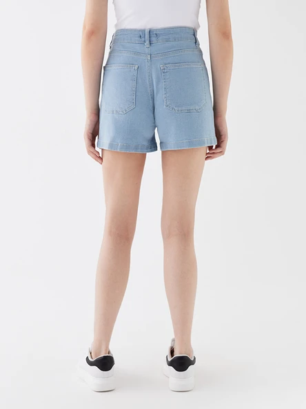 LCW Jeans İndigo Şort - Resim 5