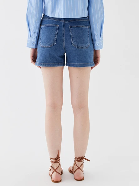 LCW Jeans İndigo Şort - Resim 5