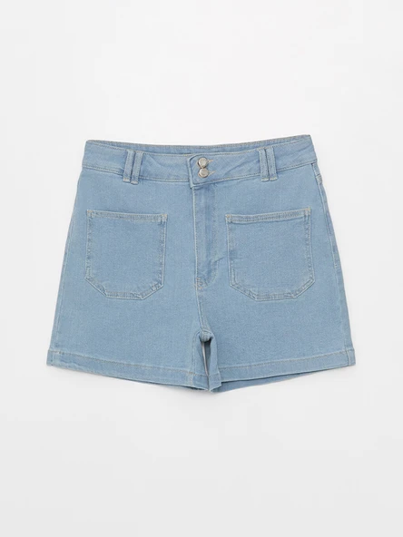 LCW Jeans İndigo Şort - Resim 6
