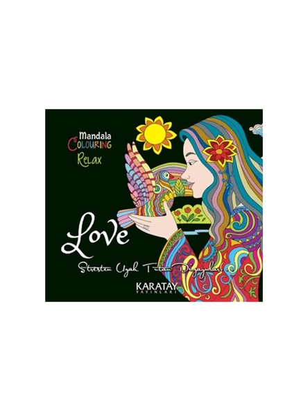 Karatay Yayınları 4E Mandala-Love-Coloring Relax ürün görseli 1