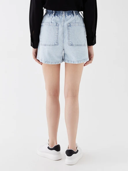 LCW Jeans İndigo Şort - Resim 5