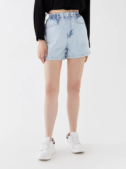 LCW Jeans İndigo Şort - Resim 4