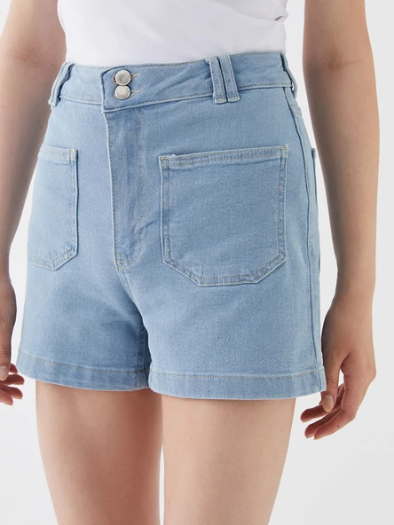 LCW Jeans İndigo Şort - Resim 3