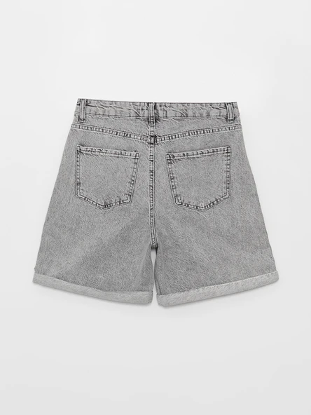 LCW Jeans Gri Şort - Resim 8