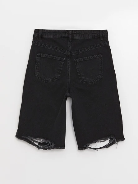 LCW Jeans Siyah Şort - Resim 8