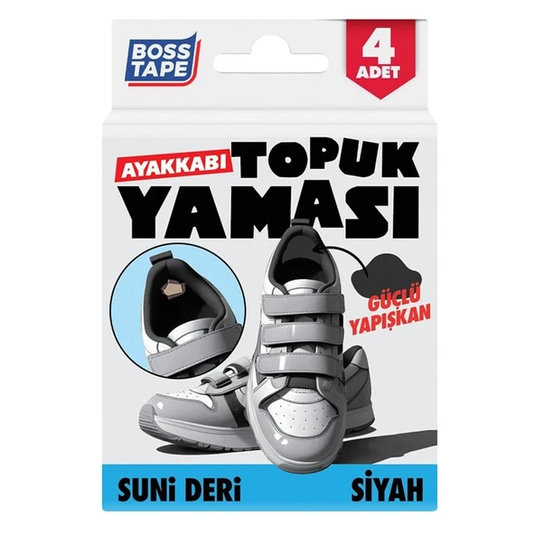 Boss Tape Yeni Topuk Yaması Siyah Bt-07005 (4 Lü Paket) ürün görseli 1