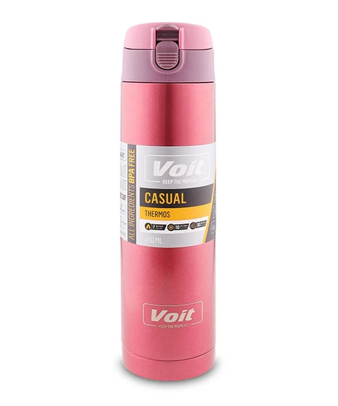 Voit Matara (Suluk) Casual Thermos / Pembe / 450Ml 1Vtaktm21045 / 042-450Ml ürün görseli 1