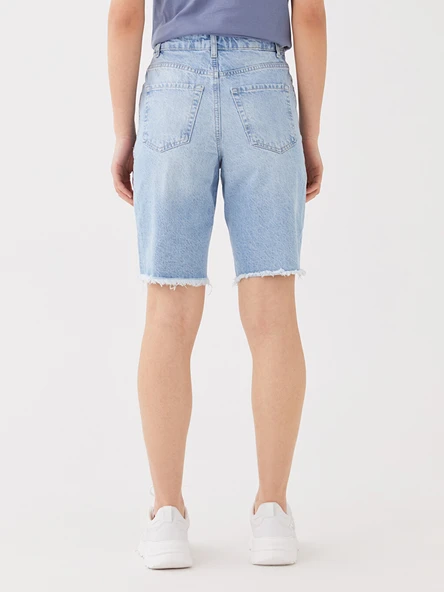 LCW Jeans İndigo Şort - Resim 6