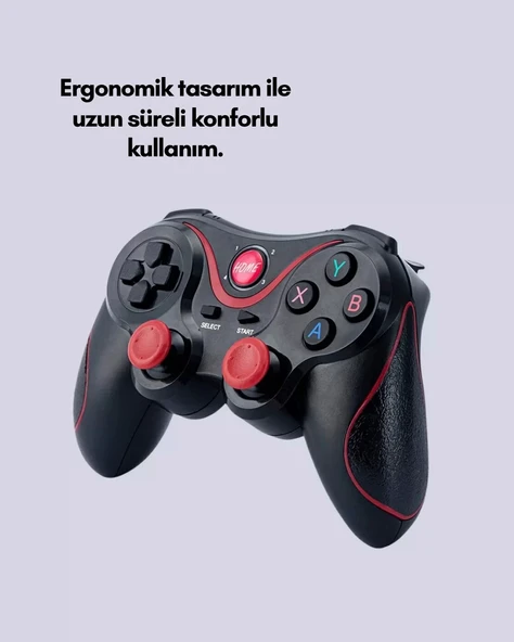 Nevamel® Ergonomik Tasarımlı Çok Yönlü Wireless Gamepad - Resim 3