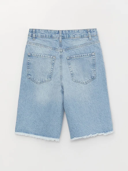 LCW Jeans İndigo Şort - Resim 8