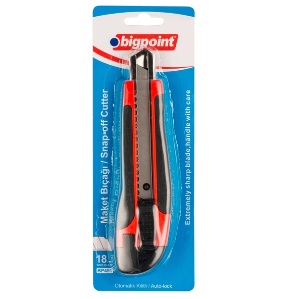 Bigpoint Maket Bıçağı Geniş Soft 2 Bıçaklı Bp451 (Karışık Renk 1 Adet) ürün görseli 1