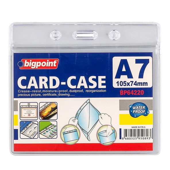 Bigpoint Kart Poşeti Kilitli Yatay A7 (105X74) Bp642-20 (10 Lu Paket) ürün görseli 1