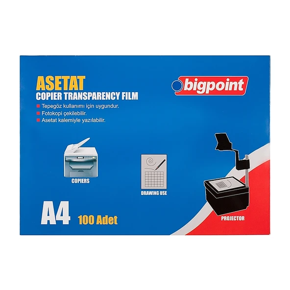 Bigpoint Fotokopi Asetatı A4 Bp699 (100 Lü Paket) ürün görseli 1