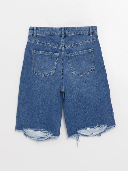 LCW Jeans İndigo Şort - Resim 8