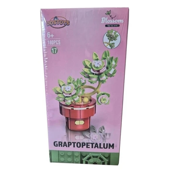 Oceanfour Blok Oyuncak Graptopetalum Çiçek Lego 180 Parça 113-17-24-2 ürün görseli 1