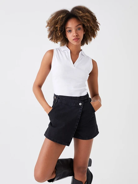 LCW Jeans Siyah Şort ürün görseli 1