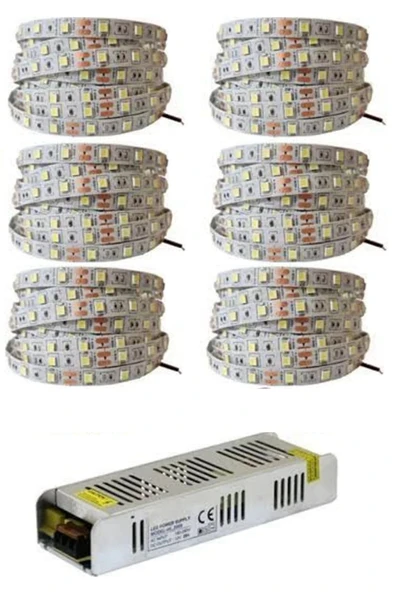 GÜVEN LİGHT 30 Metre 3 Çipli Yeni Nesil Şerit Led Günışığı + 33 Amper Led Trafosu ürün görseli 1