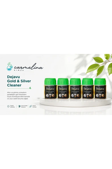 5 adet 50ml Dejavu Altın ve Gümüş Parlatma ve Temizleme Sıvısı ürün görseli 1