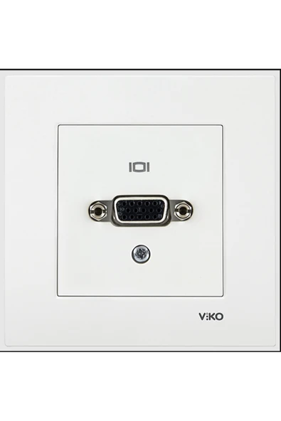 VİKO VGA Konnektör Klemensli Beyaz (Çerçevesiz) 90967Z64 ürün görseli 1