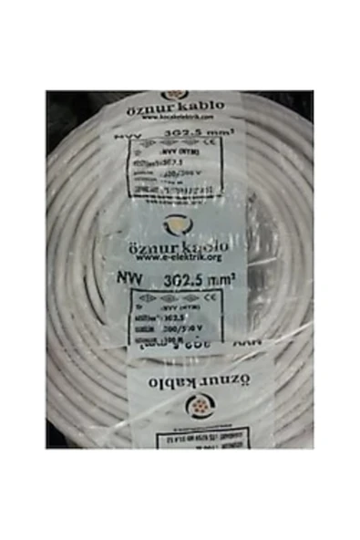 öznur kablo 3x2.5mm NYM 100mt Öznur ürün görseli 1