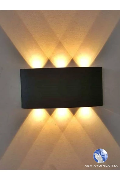 10w Dış Mekan Modern Aplik Haiti 3200K Günışığı Işık rengi CT-8011 SİYAH ürün görseli 1