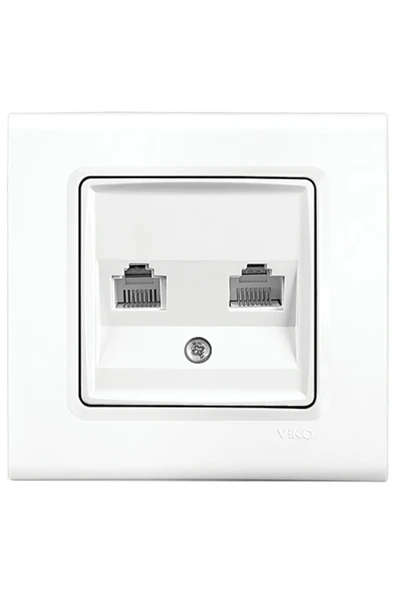 VİKO Çerçeve Dahil Data Nümeris Telefon Prizi Rj45 Cat6  Rj11 ürün görseli 1