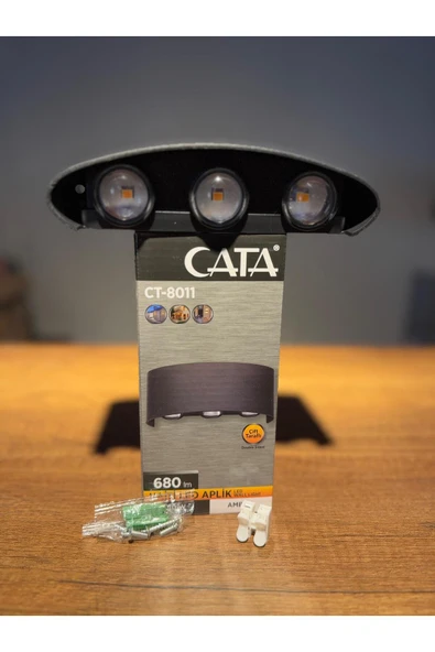 Cata CT8011 HAITI 10W DIŞ MEKAN MODERN LED APLİK AMBER RENGİ ürün görseli 1