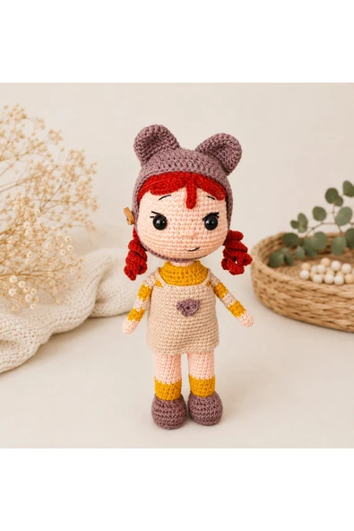 Amigurumi Kız Bebek Oyuncak, %100 El Örgüsü, Amigurimi ürün görseli 1