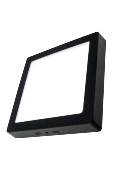 K2 KDL432B Sıva Üstü Siyah Kasa Kare LED Panel 18W Beyaz Işık ürün görseli 1
