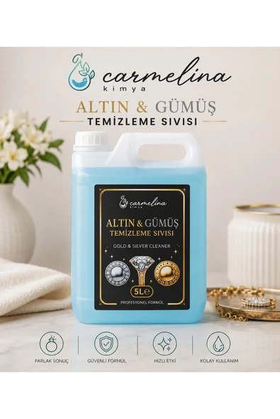 5lt Altın ve Gümüş Parlatma Temizleme Sıvısı Dejavu ürün görseli 1