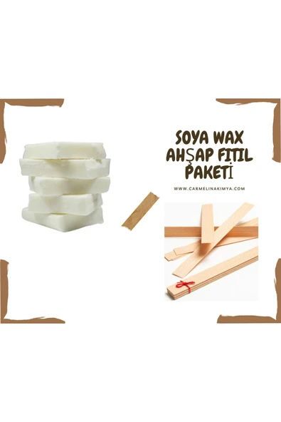 1kg Soya Wax Ve Ahşap Fitil ürün görseli 1
