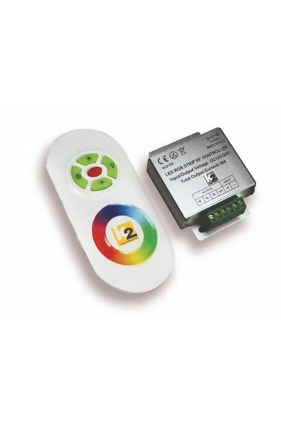K2 LED SYSTEMS KLD102 Uzaktan Kumandalı RGB LED Kontrol Paneli 18A – LED Şerit Kumanda ürün görseli 1