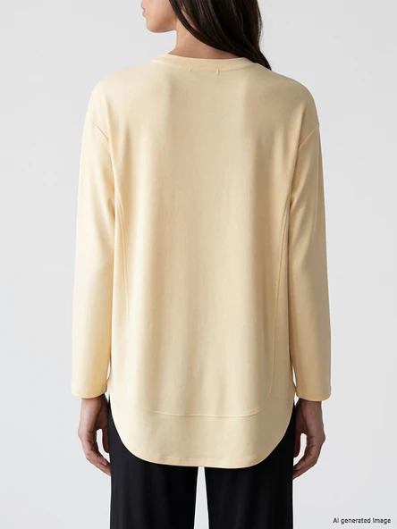 LCW EVERYDAY Bej Sweatshirt - Resim 4