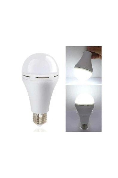 Cata 9W ŞARJLI LED AMPÜL E27 BEYAZ - Resim 4