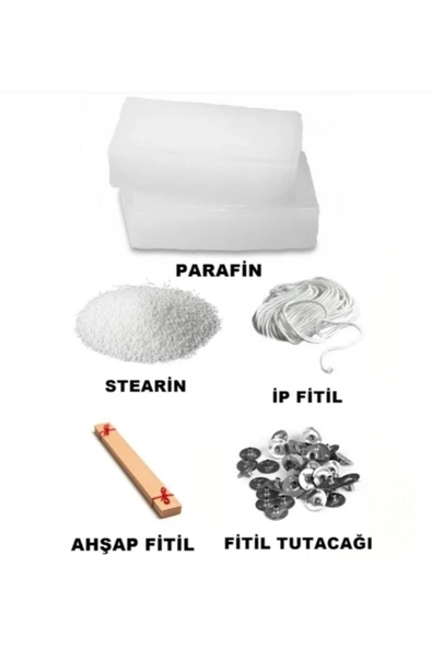 Mum Yapım Seti, Parafin-fitil-çıtçıt-stearin ürün görseli 1