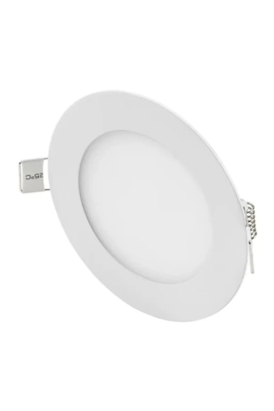 6w Slim Kasa Led Spot Beyaz Işık Led Panel Beyaz Yuvarlak 3,5" 6500k (Delik:10,5cm Dış:12cm) ürün görseli 1