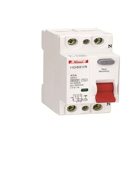 Himel HDB3VR 2P 40A 30mA kaçak akım rolesi ürün görseli 1