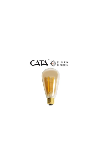 Cata 10 Adet Cata Ct 4290 8w Rustik Led Ampul 2700k Amber ürün görseli 1