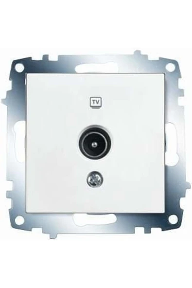 VİKO Beyaz TV Prizi Sonlu (Çerçevesiz) 90967X10 ürün görseli 1