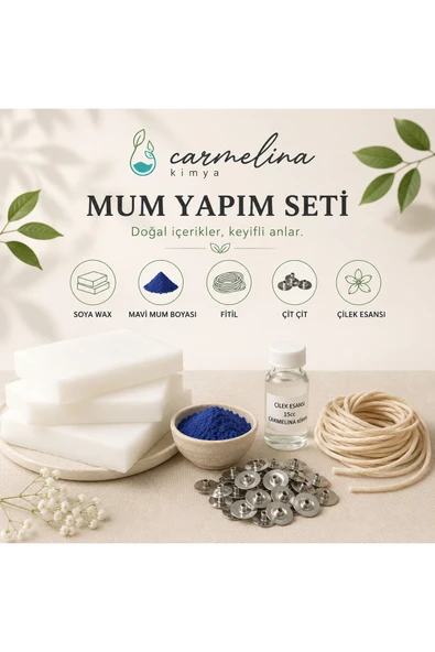 Parafin 1kg- Mavi Mum Boyası- Esans ürün görseli 1