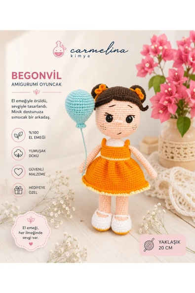 Amigurumi Örgü Kız Bebek Oyuncak, Amigurimi ürün görseli 1