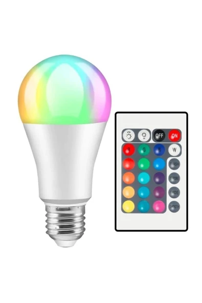 Cata Ct-4058 Uzaktan Kumandalı Rgb Led Ampul Beyaz Işık ürün görseli 1