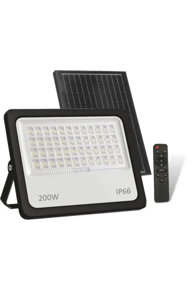 Cata CT 4649 Kumandalı 200W Solar Led Projektör 6400K Beyaz Işık ürün görseli 1