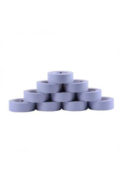 3M 7100147927 İzole Bant Temflex1300E 18 mm x 9.15 m Gri (10'lu) ürün görseli 1