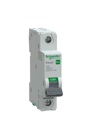SCHNEIDER Otomatik Sigorta, Easy9 Pro, 6kA, C-Eğrisi, 1-Kutup, 40A. ürün görseli 1
