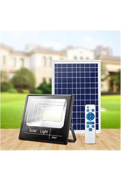Cata Ekim Aydınlatma 100 W Kumandalı Güneş Enerjili Solar Led Projektör - Beyaz Işık (6500K) - Ct-4648 ürün görseli 1