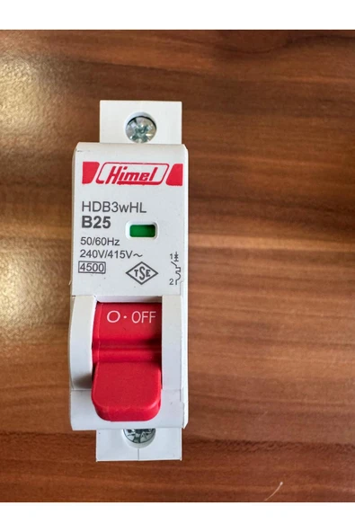 ENFE HİMEL 1x25A B 4,5kA Otomatik Sigorta Devre Kesici (5'li) ürün görseli 1