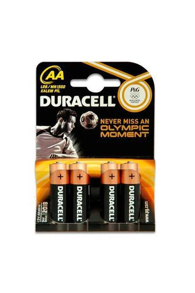 Duracell Lr6 Mn1500 Aa Alkalin Kalem Pil 4'lü ürün görseli 1